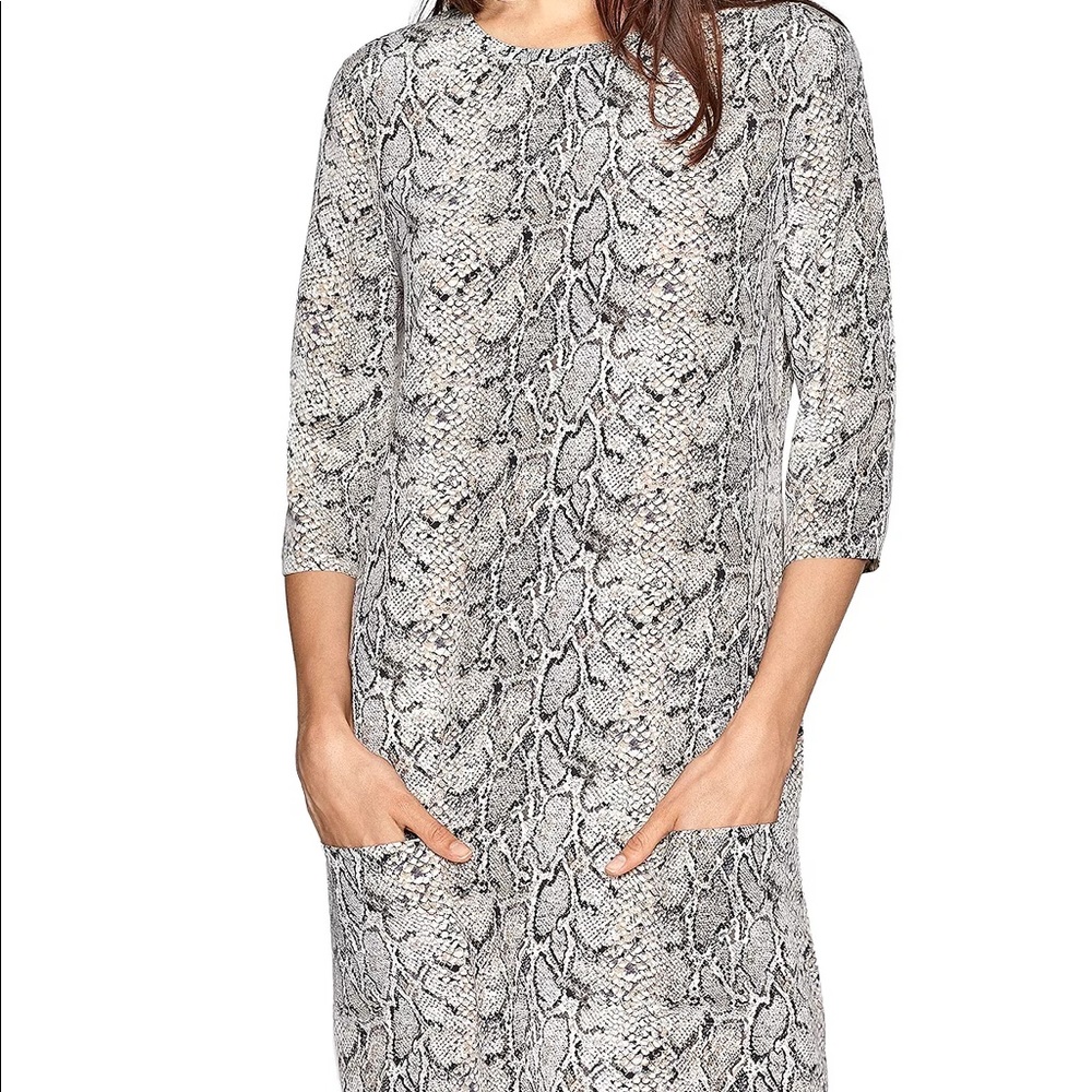 EQUIPMENT Silk Dress 🐍 snake skin print